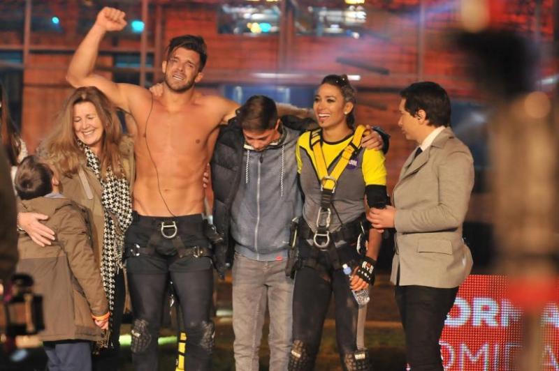 Leandro Penna ganando la final de 'Doble Tentación' con Lisandra Silva
