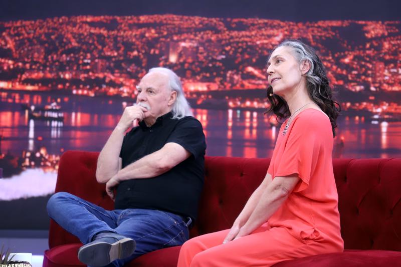 Mario Mutis y Juanita Parra de Los Jaivas.