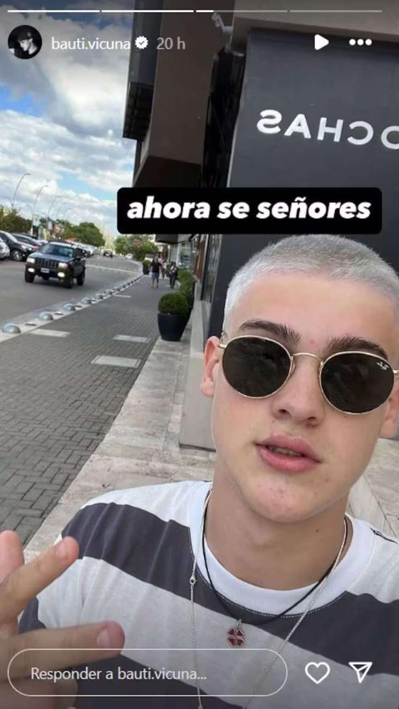 El nuevo look del hijo mayor de Benjamín Vicuña - Instagram