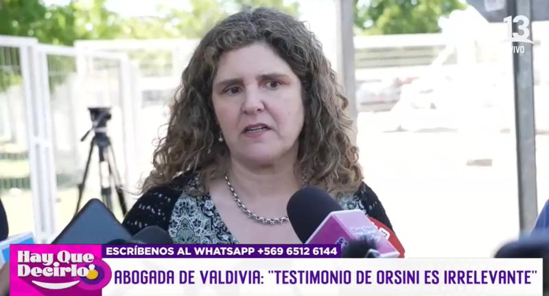 Paula Vial se refirió a la declaración que prestó Maite Orsini en el caso de Jorge Valdivia.
