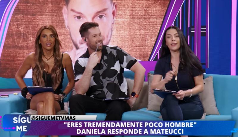 Daniela Aránguiz respondió con todo a Luis Mateucci.