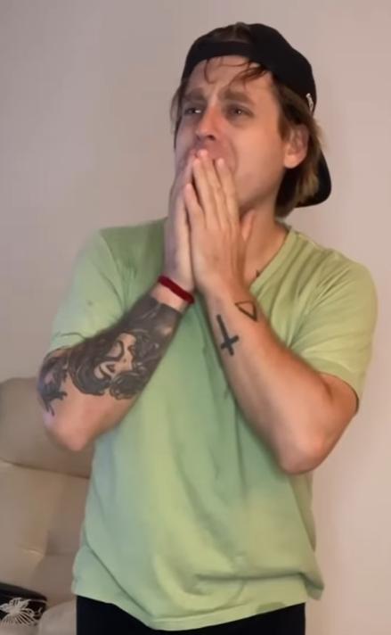 La emocionante reacción del ex Calle 7, Felipe Camus, al enterarse que se convertirá en padre.