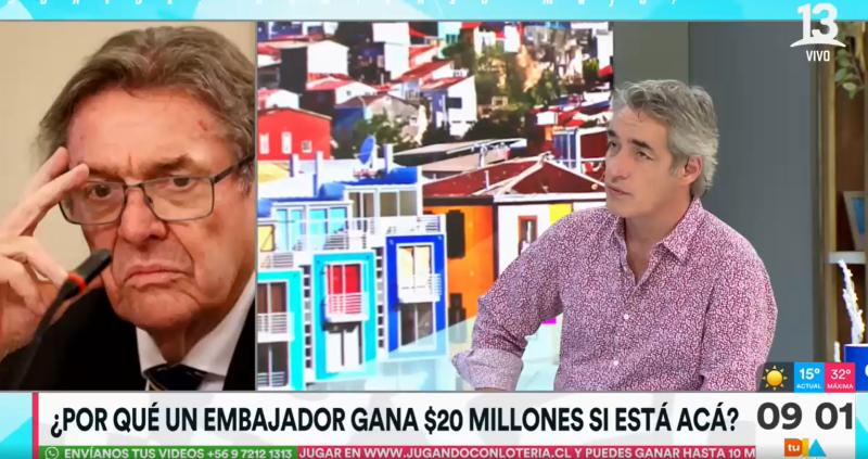 Critican el millonario sueldo del embajador Gazmuri, quien sigue ganando como si estuviera en Venezuela: esta es la justificación del Minrel