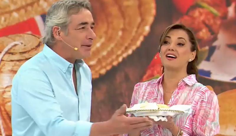 Priscilla Vargas y José Luis Repenning en "Tu Día"