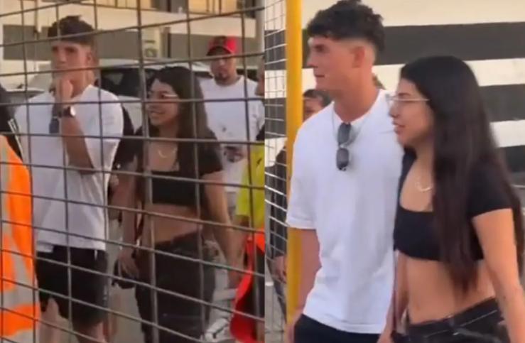 Íñigo López y Eskarcita fueron descubiertos tras el partido de Colo Colo y Magallanes en el Estadio Monumental.