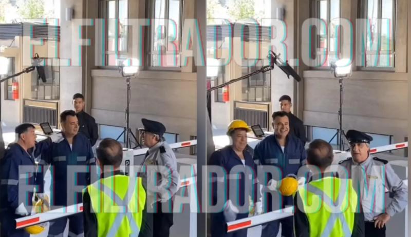 Revelan las primeras imágenes de las grabaciones de "El Muro" en los estudios de Chilevisión. (Créditos: El Filtrador)