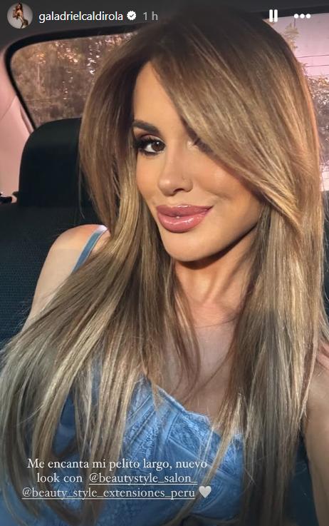 Gala Caldirola presumió su nuevo look a través de redes sociales.