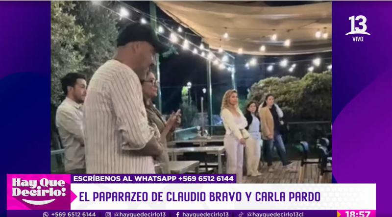 El paparazeo de Claudio Bravo y Carla Pardo