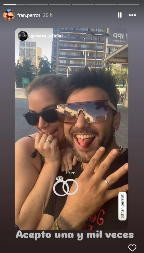 Francoise Perrot anunció que contraerá matrimonio con cantante urbano.