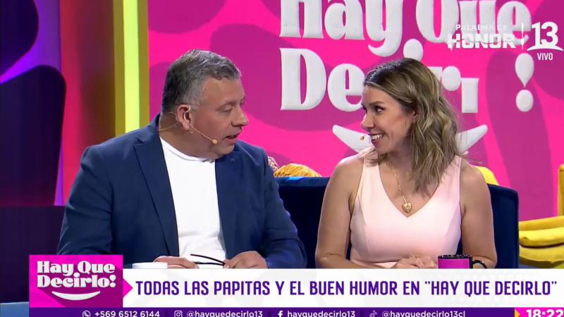 Cecilia Gutiérrez y Willy Sabor en "¡Hay que decirlo!"