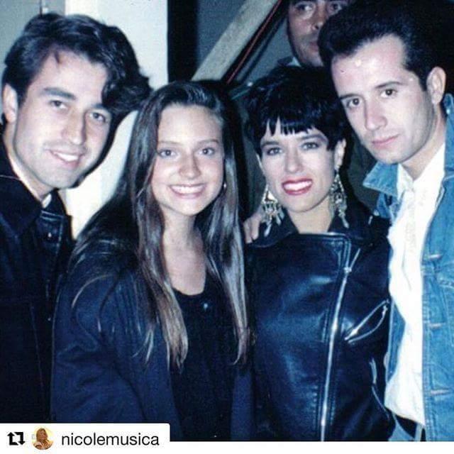 Nicole junto a Los Prisioneros.