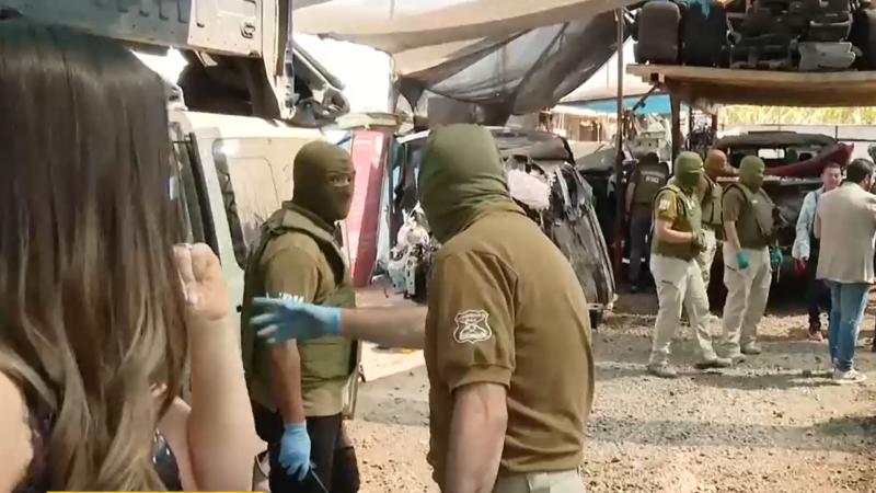 Desarmaduría ilegal de La Pintana