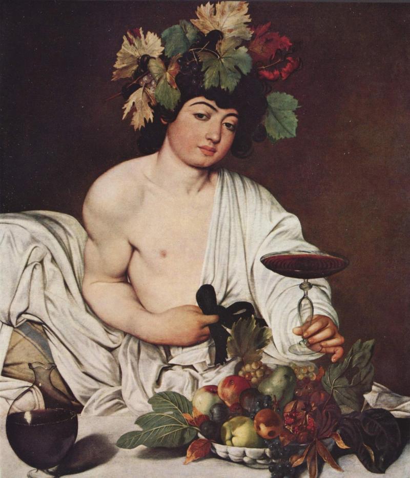 Dionisio, hijo de Zeus. Caravaggio. 1596.