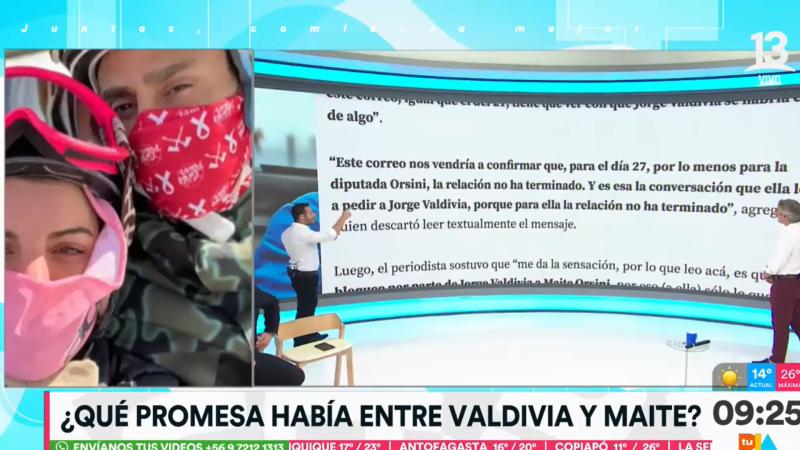 El contenido del supuesto mail de Maite Orsini a Jorge Valdivia