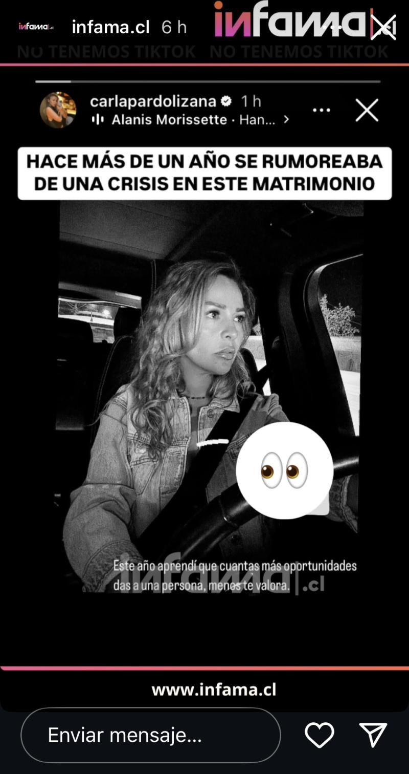 Enigmática storie de esposa de Claudio Bravo en redes sociales