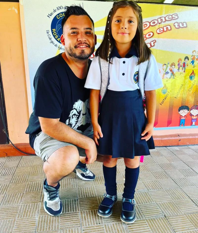 Hardcorito y su hija Rafaela - Instagram