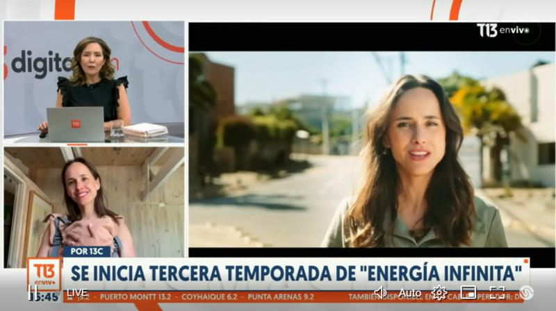 Juanita Ringeling en T13 en vivo: Adelanta detalles de la tercera temporada de "Energía Infinita"