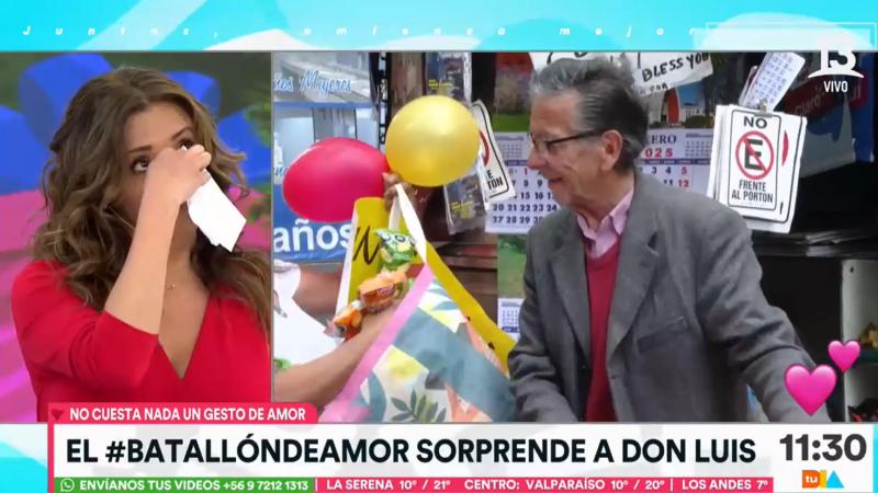 La emoción de Priscilla Vargas por acto del "Batallón de Amor"