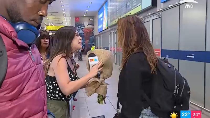 La llegada de Priscilla Vargas a Chile