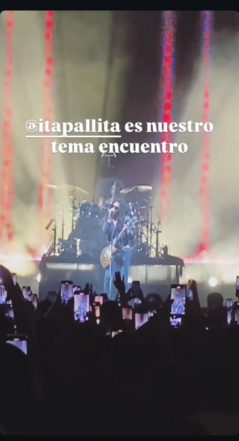 Camilo Zicavo en el show de Lenny Kravitz