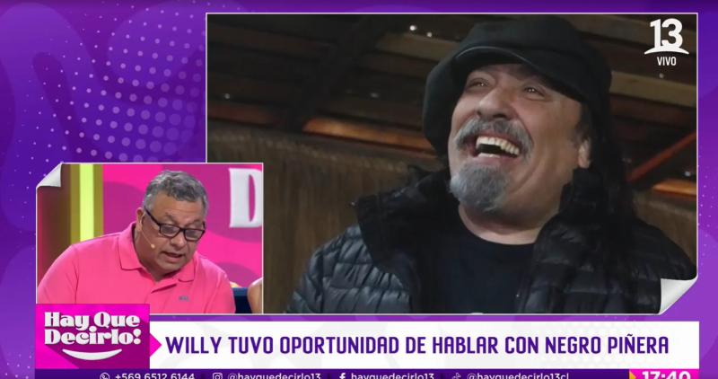 Willy Sabor se emociona al leer emotivo mensaje de Negro Piñera