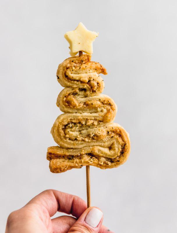 Arbolito de hojaldre. Créditos: Craving Journals