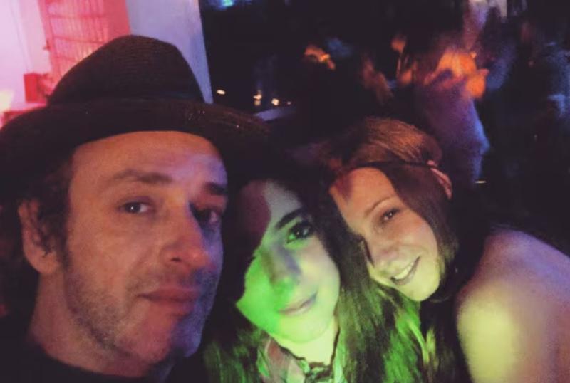 Gustavo Cerati con su hija Lisa y Cecilia Amenábar (Foto: Instagram)