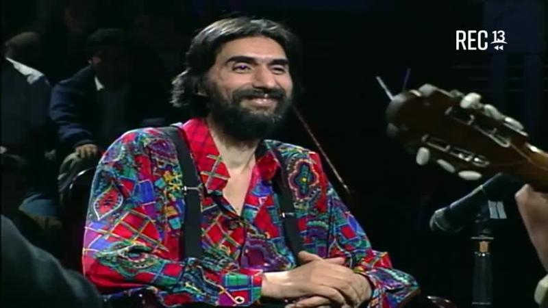 Hugo Varela y Álvaro Salas en Noche de Ronda de Canal 13, temporada 1994