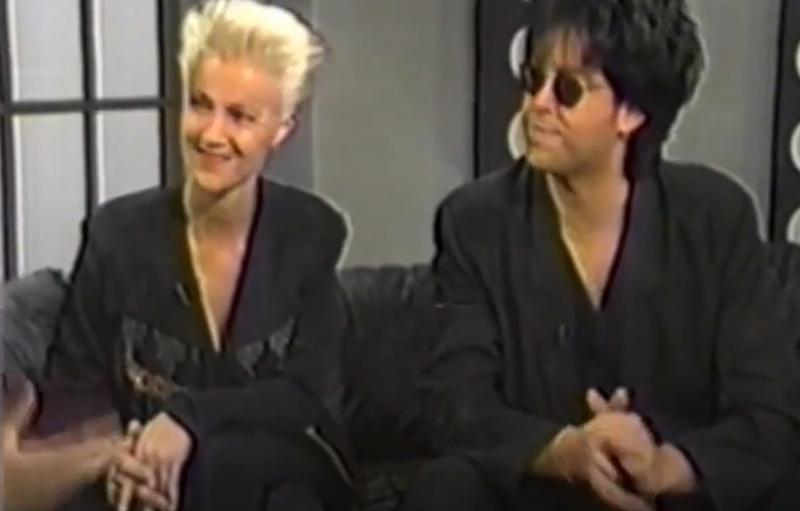 Marie Fredricksson y Pere Gessle en entrevista con "Más Música" 1992