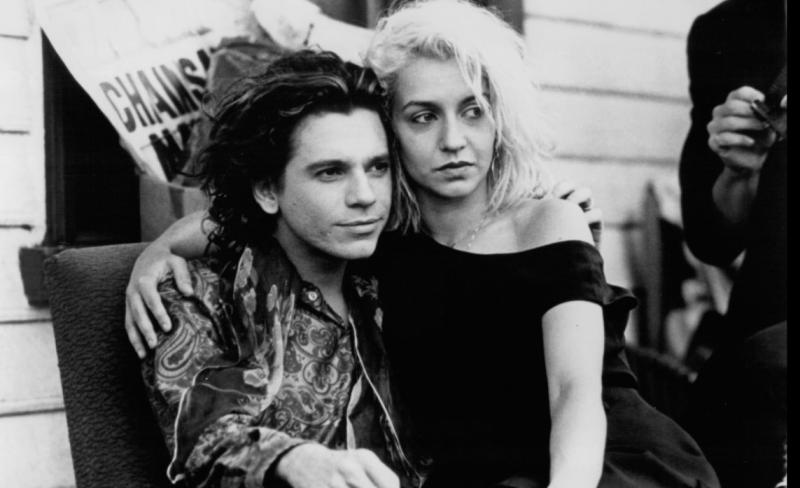 Michael Hutchence, Saskia Post en la película "Dogs in space", 1986