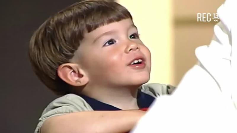 Hernán Calderón, hijo de Raquel Argandoña en "Viva el Lunes" 1999