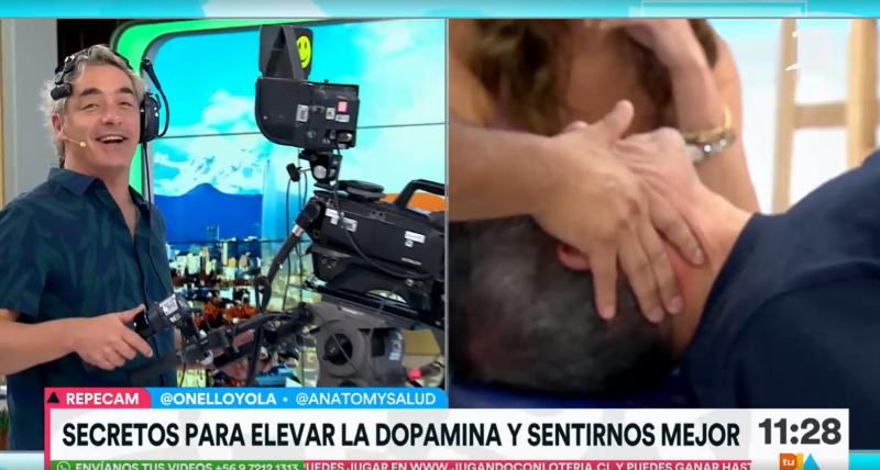 José Luis Repenning siendo camarógrafo