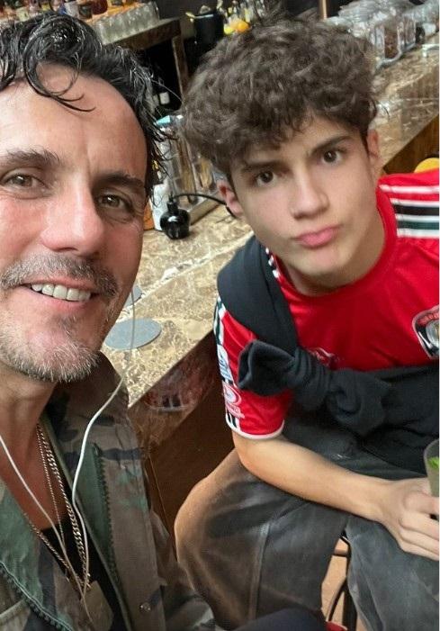 Sergio Lagos y su hijo León Lagos / Créditos Instagram