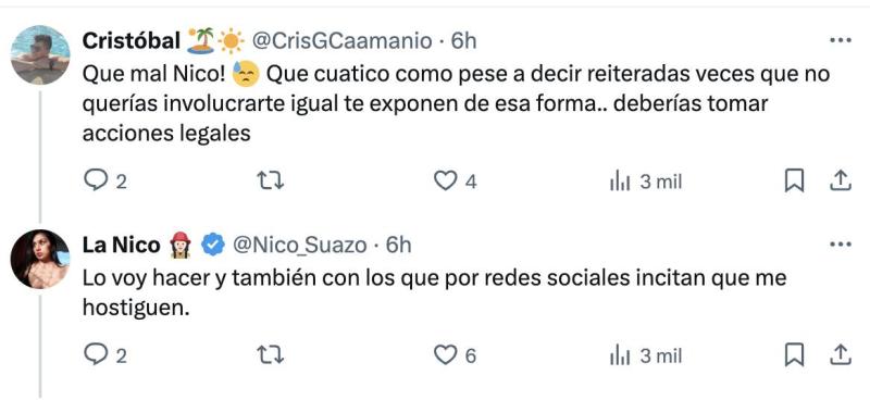 Mujer involucrada a Marcelo Barticciotto alzó la voz.