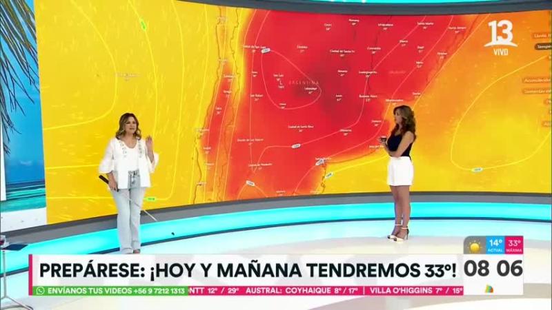 Michelle Adam da un nuevo informe del tiempo en "Tu Día"