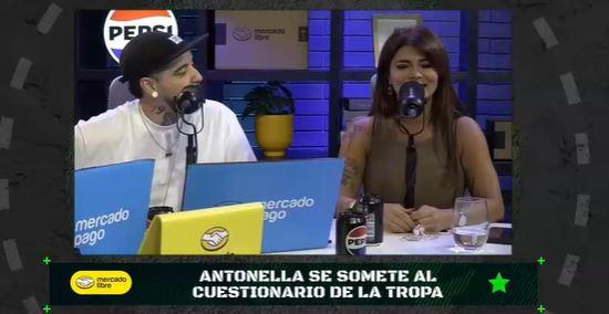 Antonella Ríos en el react