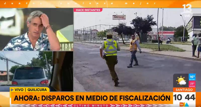 Se registran disparos en medio de una fiscalización de vehículos en Quilicura