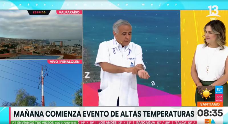 Recomendaciones doctor Sebastián Ugarte para las altas temperaturas