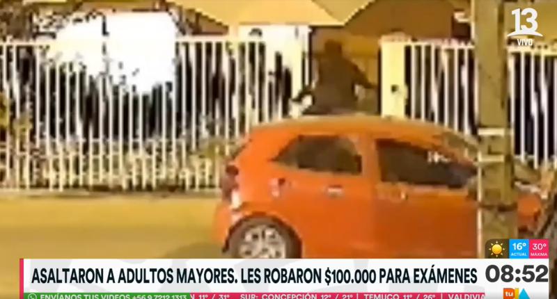 Violento asalto a pareja de adultos mayores en Conchalí: sujetos robaron dinero destinado a exámenes médicos