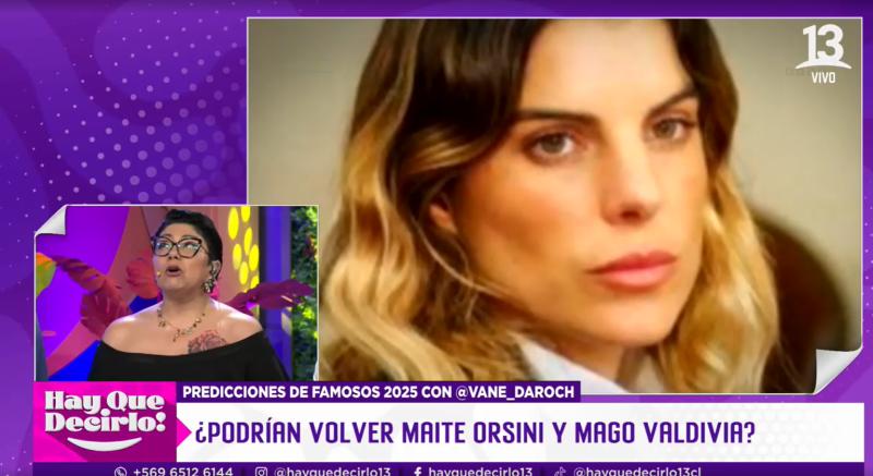 Predicciones de Vanessa Daroch para Jorge Valdivia y Maite Orsini en 2025