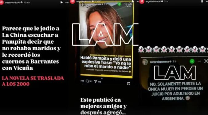 Filtran historias de la China Suárez contra Pampita. (Ángel de Brito)