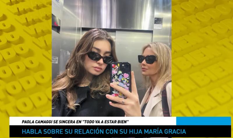 Paola Camaggi junto a su hija María Gracia.