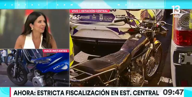 Insólito: sacan de circulación antigua motocicleta sin papeles desde 1978 en Estación Central