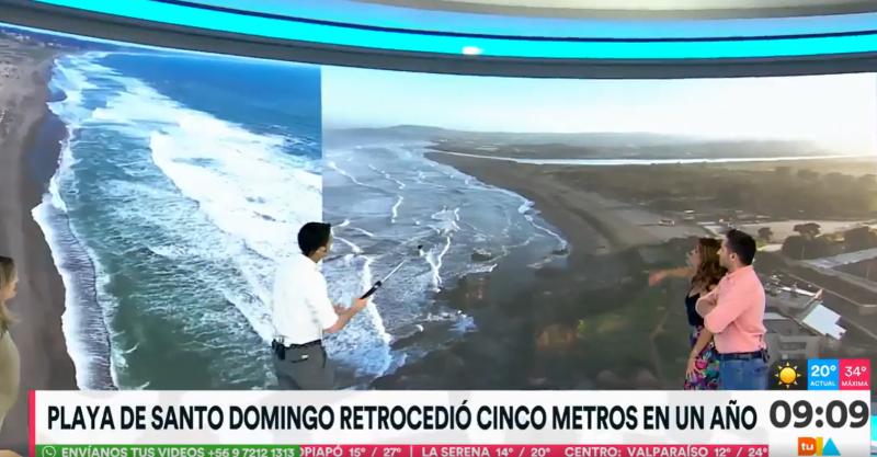 Santo Domingo sería la primera playa en desaparecer en Chile