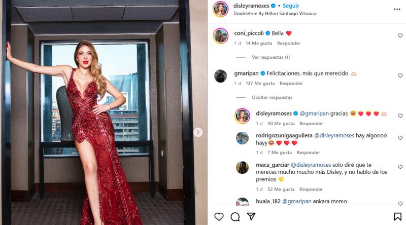 El mensaje que le dejó Maripán a Disley Ramos. (Infama.cl)