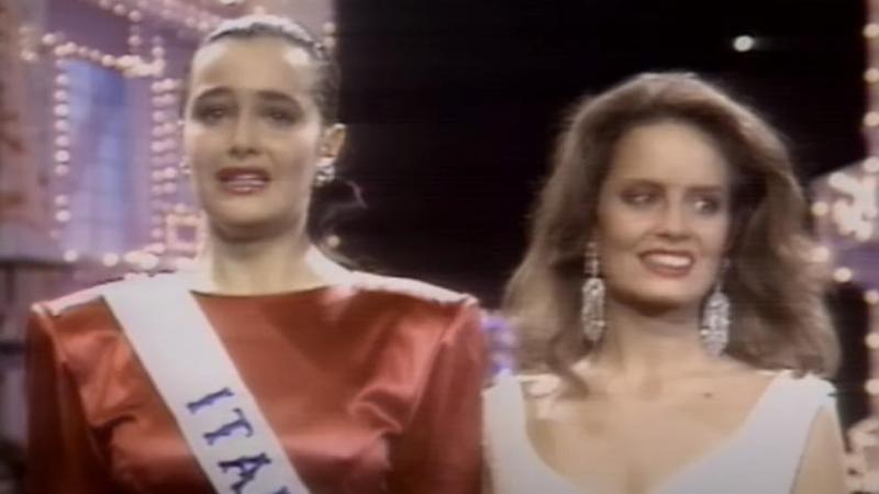 Cecilia Bolocco en el Miss Universo 1987