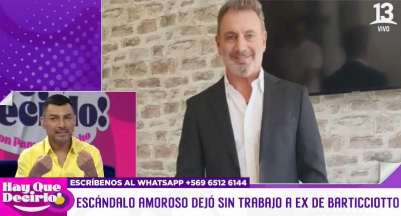 Mujer relacionada con Marcelo Barticciotto se quedó sin trabajo tras exposición en televisión