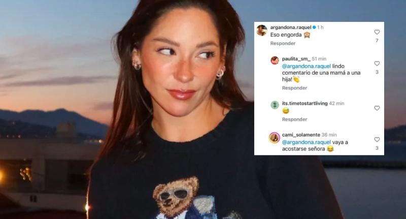 Comentario de Raquel Argandoña en foto de Kel Calderón