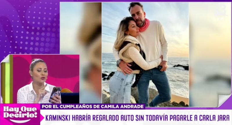 Aseguran que Francisco Kaminski le regalo un auto a Camila Andrade