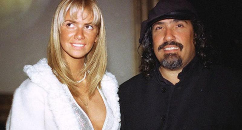 Carla Ochoa y Miguel Piñera durante su relación en la década de los 90